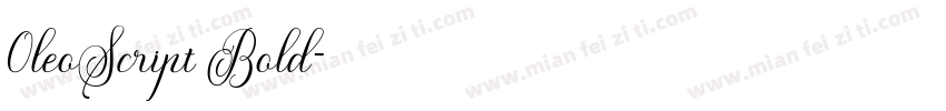 0leoScript Bold字体转换